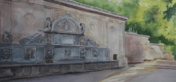 Pilar del emperador Carlos V, Alhambra (Granada)