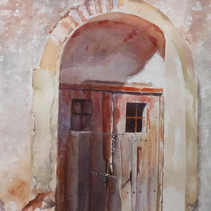 Puerta antigua en Alhama (Granada)