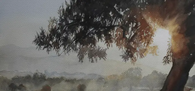 Amanece en Gójar (Granada)